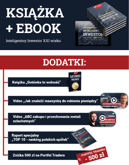 Pakiet specjalny: 4 tomy + E-book Inteligentny Inwestor XXI wieku + gratis książka „Gotówka to wolność” + 2 nagrania video + raport o spółkach z GPW